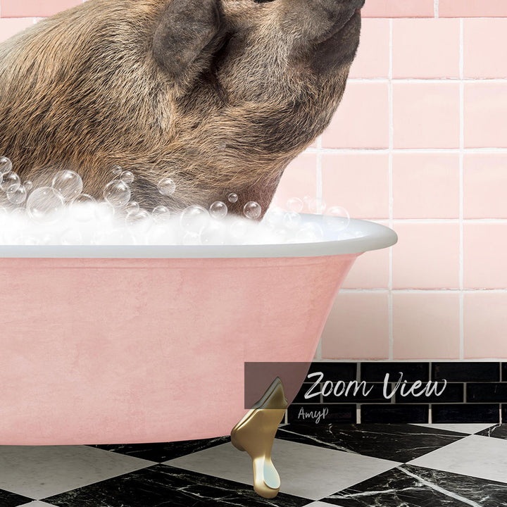 Hog in Pink Get Naked Bath
