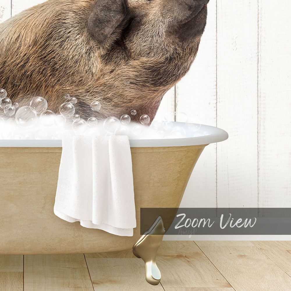 Hog in Farmhouse Bath