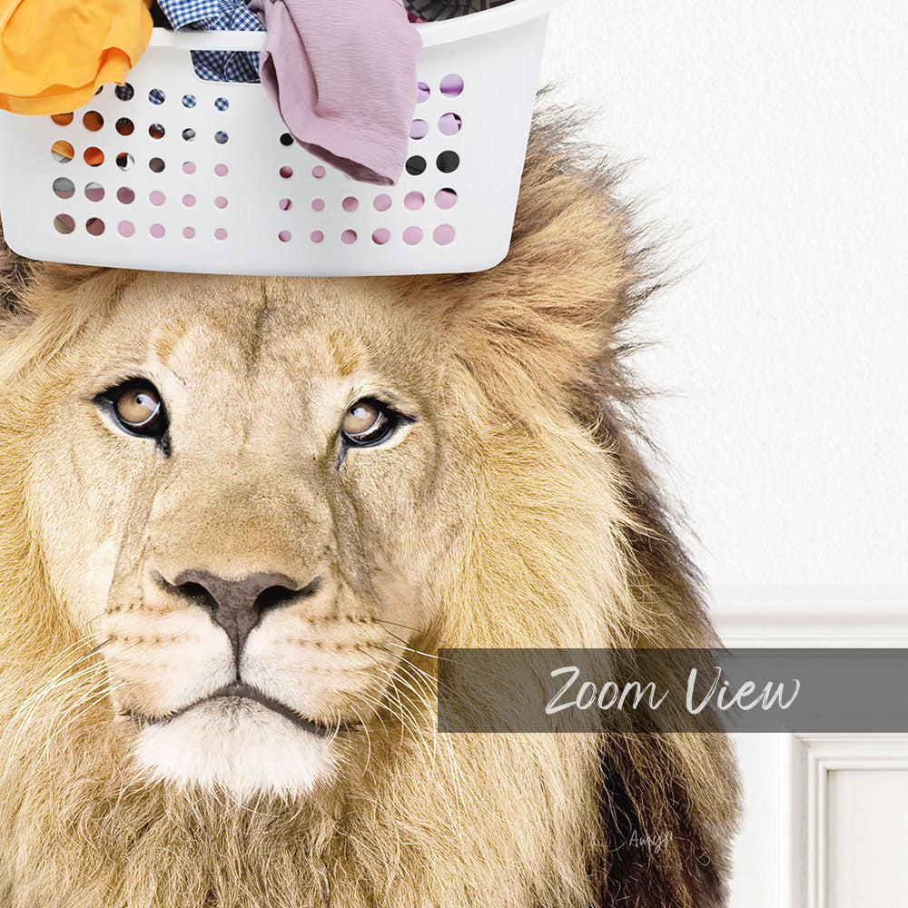 Lion Baskethead I Take Pride In My Laundry