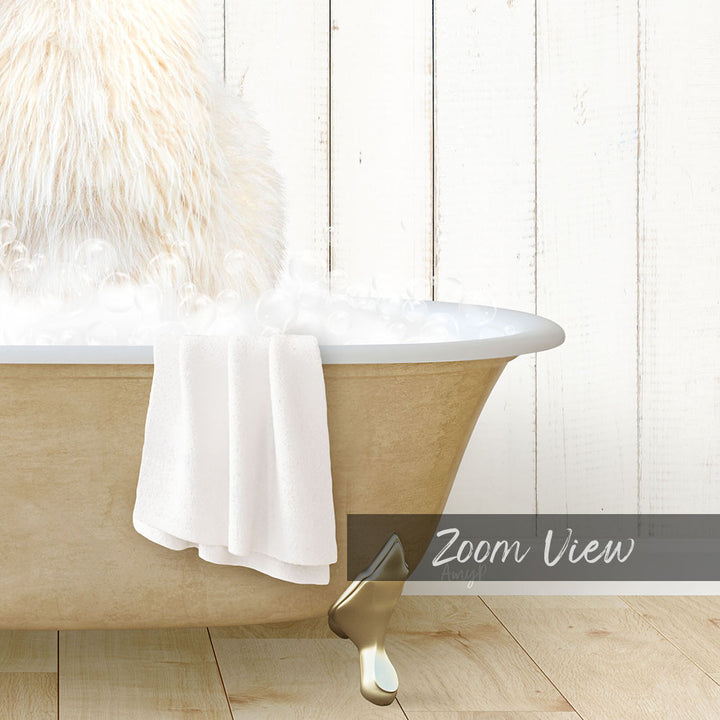 Llama in Farmhouse Bath