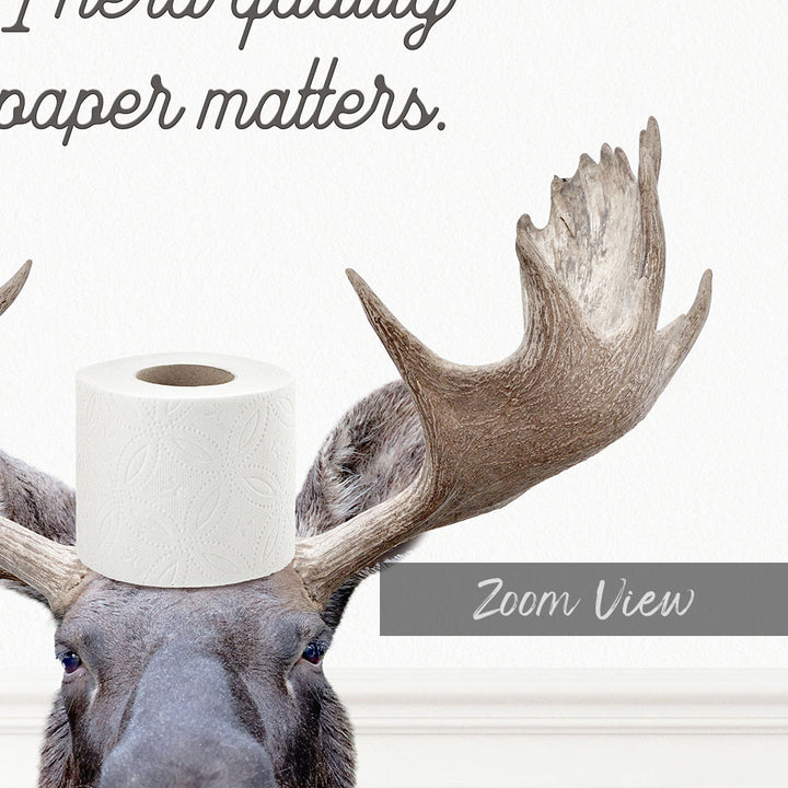 Moose "I herd quality paper matters" - Bathroom Simple White