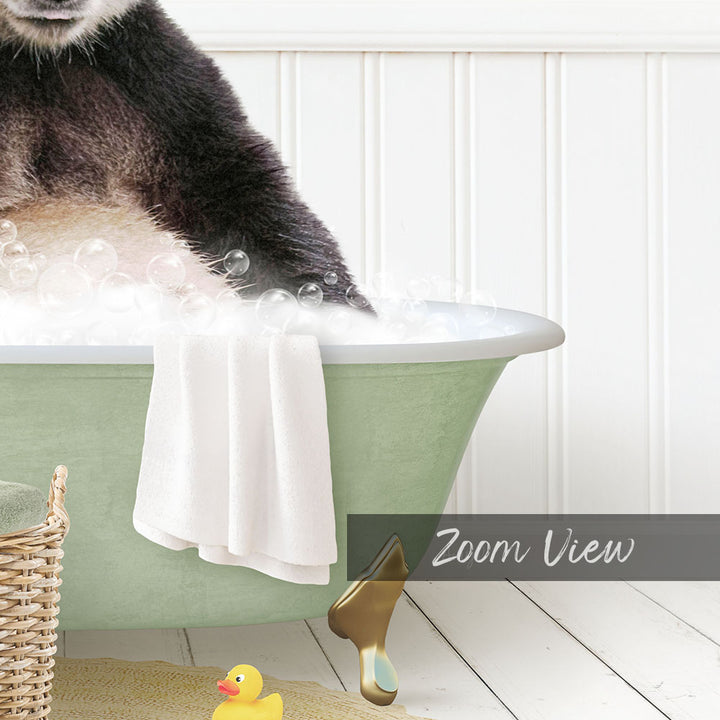 Panda in Cottage Green Bath