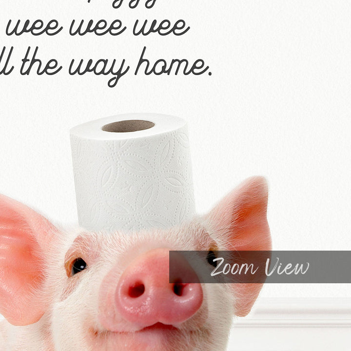 Piglet "This Little Piggy" - Bathroom Simple White