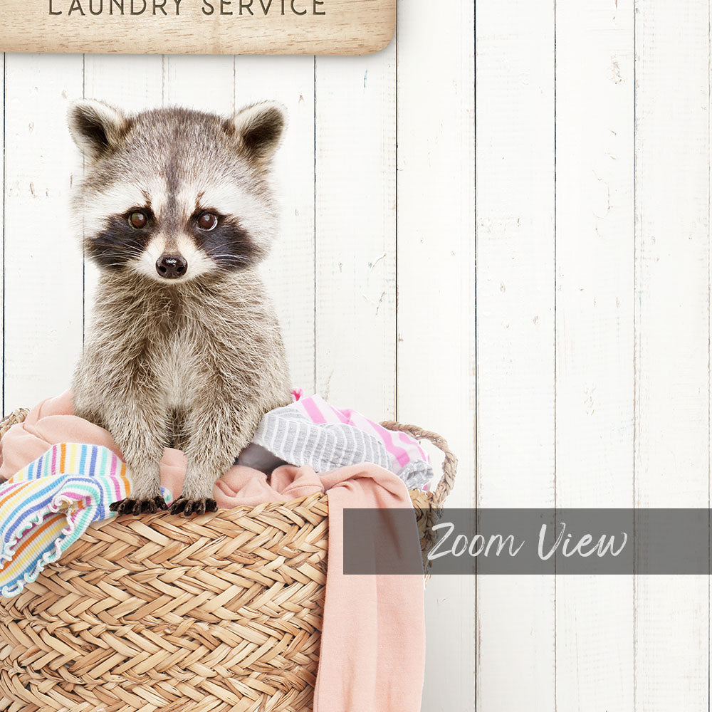 Raccoon Little Rascal Laundry Service - Farmhouse Floor