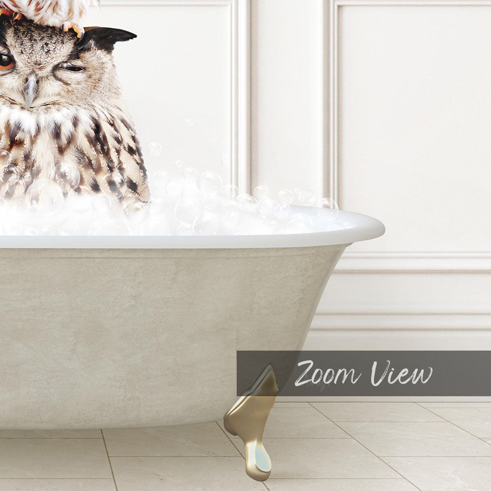 Stacked Owls in Modern Neutral Bath