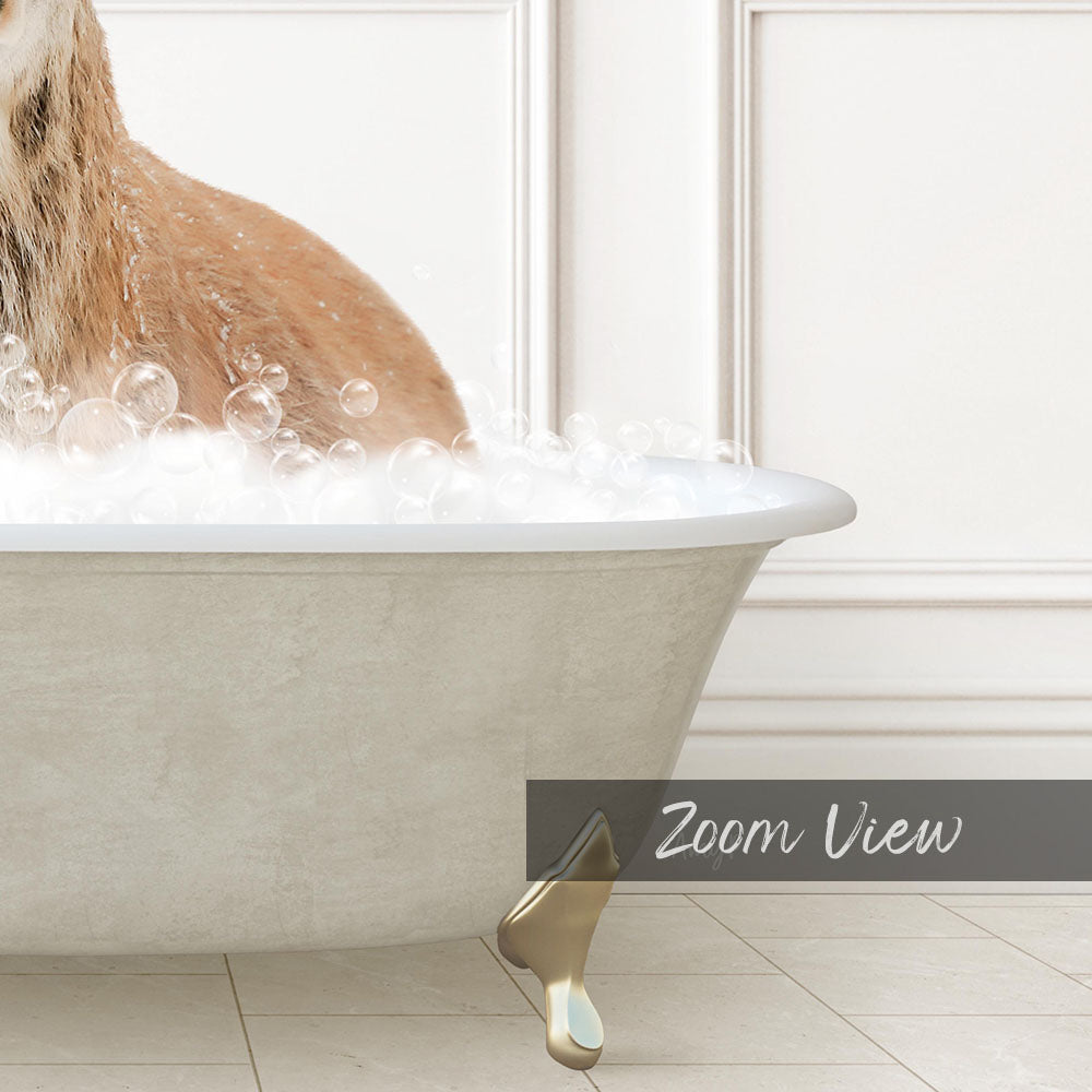 Male Deer in Modern Neutral Bath