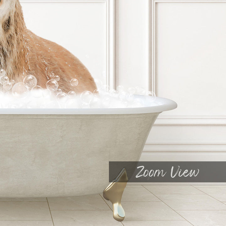Male Deer in Modern Neutral Bath