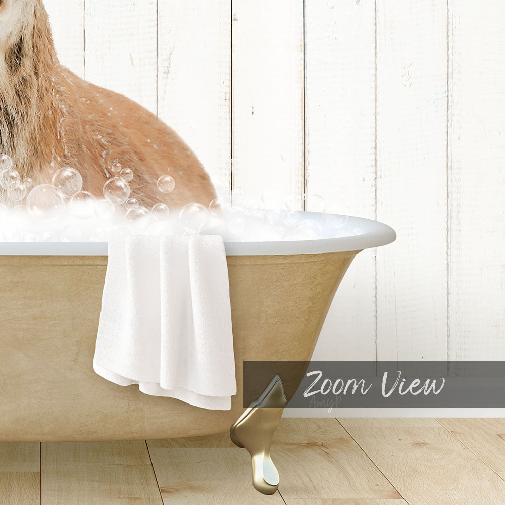 Male Deer in Farmhouse Bath