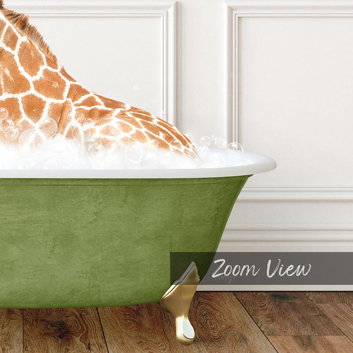 Tall Giraffe in Transitional Bath Style