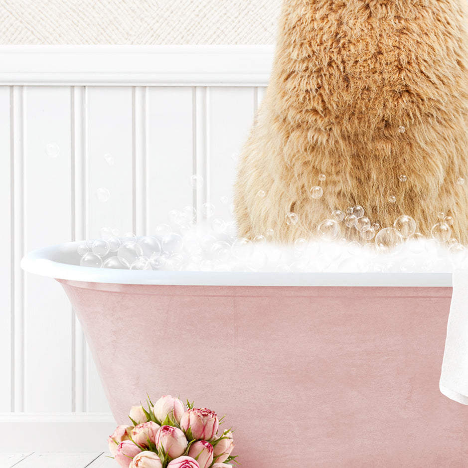 Alpaca in Cottage Pink Bath