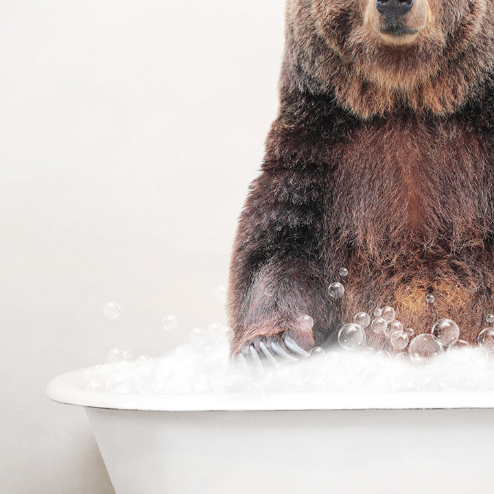 Bear in Rustic Bath