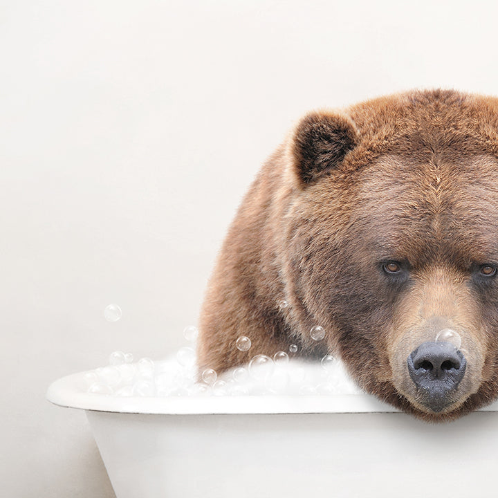 Big Bear in Rustic Bath