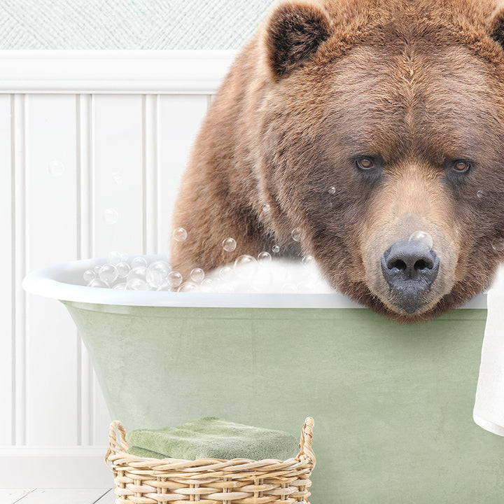 Big Bear in Cottage Green Bath