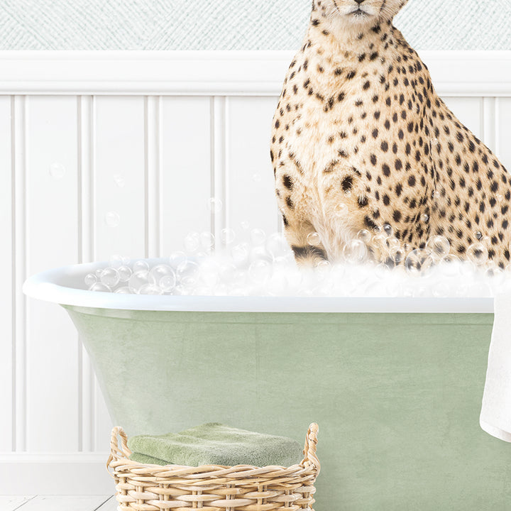 Cheetah in Cottage Green Bath