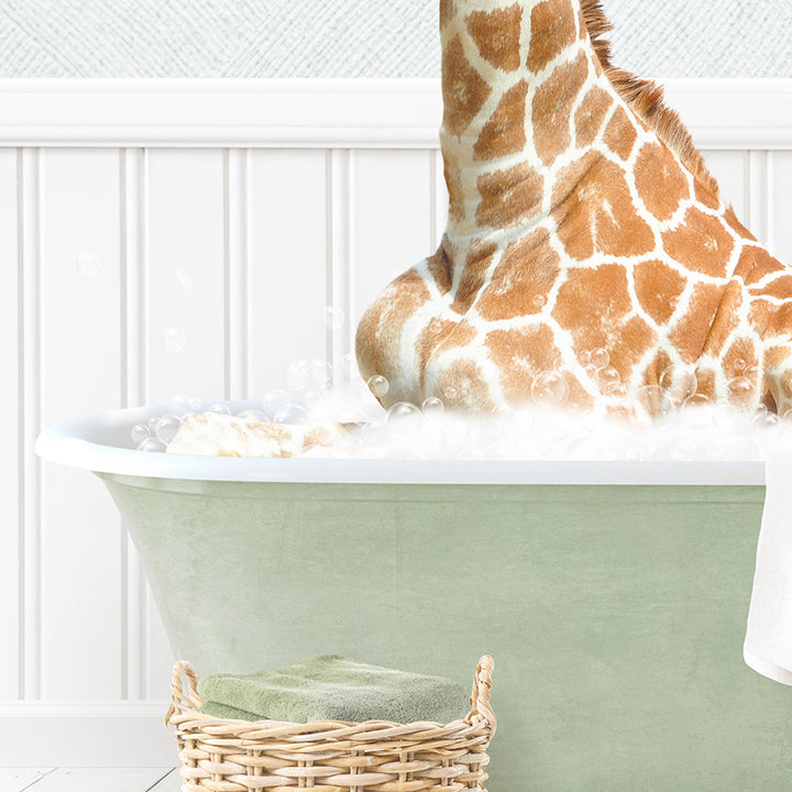 Tall Giraffe in Cottage Green Bath